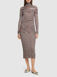 Ribbed cashmere turtleneck midi dress - Missoni - Women Luisaviaroma at Luisaviaroma